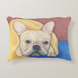 Almofada Decorativa Travesseiro de creme do buldogue francês