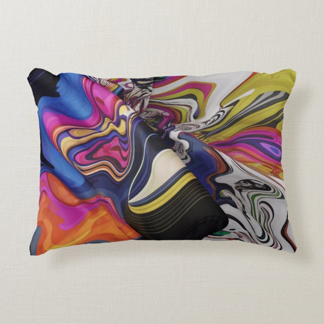 Almofada Decorativa travesseiro de design abstrato (Frente)