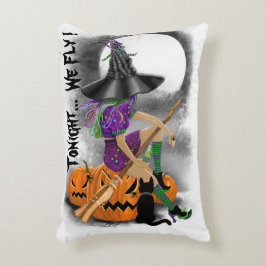 Almofada Decorativa Travesseiro de Destaque da Bruxa do Halloween