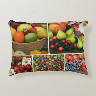 Almofada Decorativa Travesseiro de Destaque da Fruta Medley