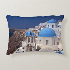 Almofada Decorativa Travesseiro de Destaque da Grécia Santorini