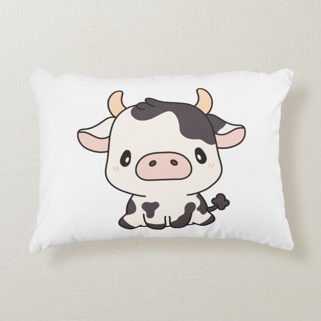Almofada Decorativa Travesseiro de Destaque da Vaca 2 12x16 (Frente)
