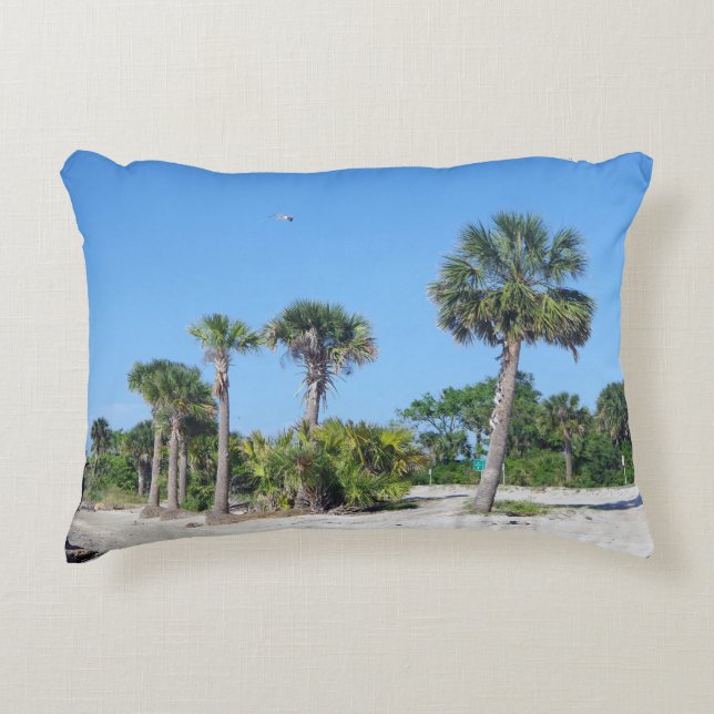 Almofada Decorativa Travesseiro de destaque das Palm Trees (Frente)