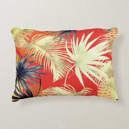 Almofada Decorativa Travesseiro de Destaque de Folhas Multicoloridas