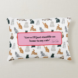 Almofada Decorativa Travesseiro de Destaque de Gato