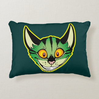 Almofada Decorativa Travesseiro de Destaque de Gato de Cartoon Fluores