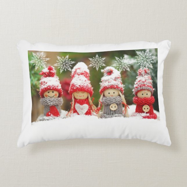 Almofada Decorativa Travesseiro de Destaque de Natal (Frente)