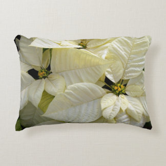 Almofada Decorativa Travesseiro de Destaque de Poinsettia Branca