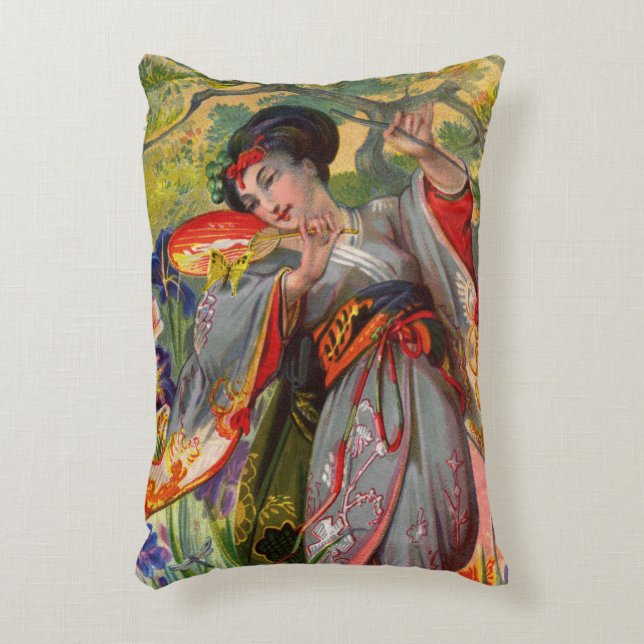 Almofada Decorativa Travesseiro de Destaque de Toque da Borboleta (Frente(Vertical))