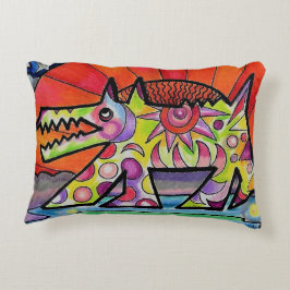 Almofada Decorativa Travesseiro de Destaque do Cão Sol de 12" x 16"