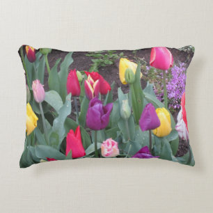 Almofada Decorativa Travesseiro de Destaque do Jardim Tulip