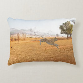 Almofada Decorativa Travesseiro De Destaque Do Leopardo E Das Manchas