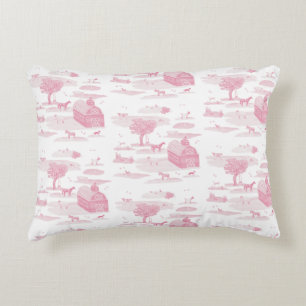 Almofada Decorativa Travesseiro de Destaque do Toile Animal da fazenda