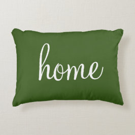 Almofada Decorativa Travesseiro de destaque "home" verde floresta boni