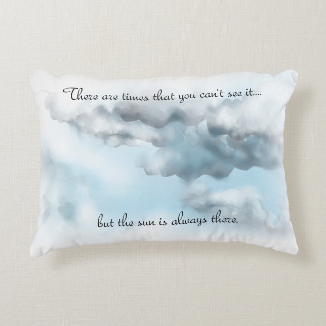 Almofada Decorativa Travesseiro de destaque na nuvem (Frente)