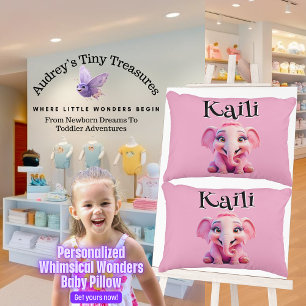 Almofada Decorativa Travesseiro de elefante personalizado para maravil