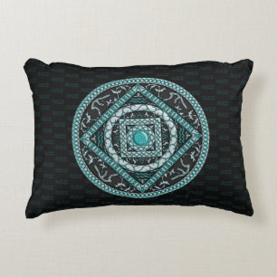 Almofada Decorativa Travesseiro de Ênfase Aquarius Mandala