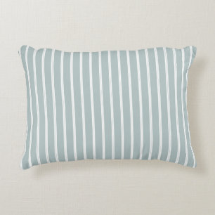 Almofada Decorativa Travesseiro de Ênfase Branca e Azul Esmaecidos com