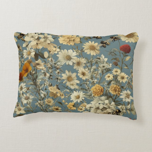 Almofada Decorativa Travesseiro de Ênfase da Flor (Verso)