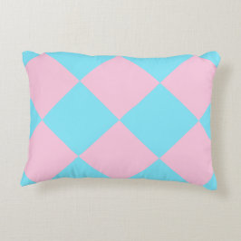 Almofada Decorativa Travesseiro de Ênfase Dango com Verificação Azul P
