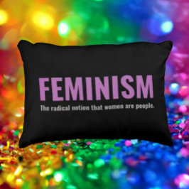 Almofada Decorativa Travesseiro de Ênfase de Citação Feminista - Decad