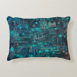Almofada Decorativa Travesseiro de Ênfase de Conselho de Circuito Tron