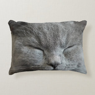 Almofada Decorativa Travesseiro de Ênfase de Fotografia de Gato de Cin