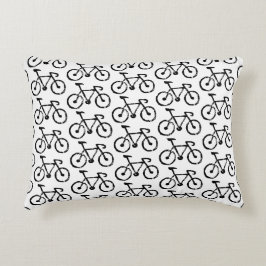 Almofada Decorativa Travesseiro de Ênfase de Impressão de Bike em Corr