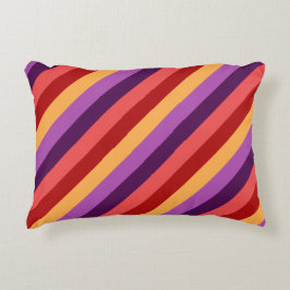 Almofada Decorativa Travesseiro de Ênfase de Violetas Vermelhas Cereja