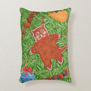 Almofada Decorativa Travesseiro de Ênfase do GATINHO GINGERBREAD