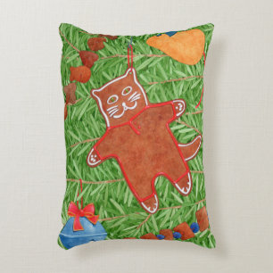 Almofada Decorativa Travesseiro de Ênfase do GATINHO GINGERBREAD