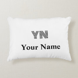 Almofada Decorativa Travesseiro de Ênfase do Nome das Iniciais do Mono