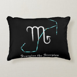 Almofada Decorativa Travesseiro de Ênfase Escorpião da Constelação Zod