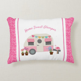 Almofada Decorativa Travesseiro de Ênfase Glamper Rosa Home Doce