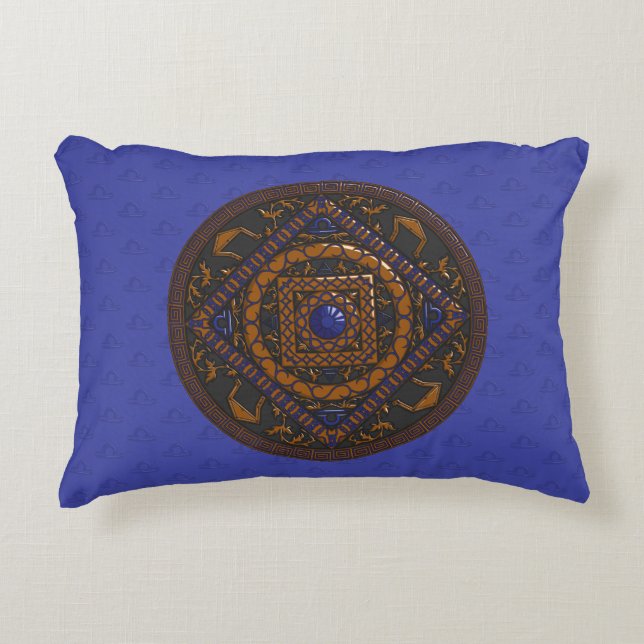 Almofada Decorativa Travesseiro de Ênfase Libra Mandala (Frente)