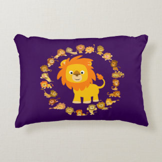 Almofada Decorativa Travesseiro de Ênfase Lion Mandala de Cartoon Boni