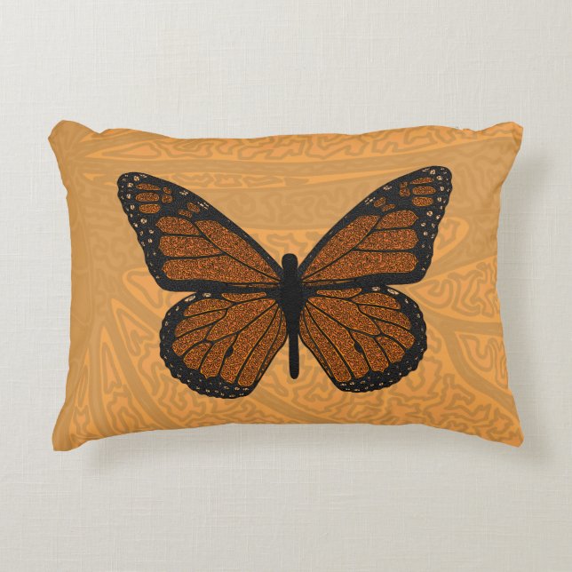 Almofada Decorativa Travesseiro de Ênfase Monarca rabiscada (Frente)