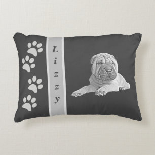 Almofada Decorativa Travesseiro de Ênfase Nítida Bl/Wh para Lápis Pers