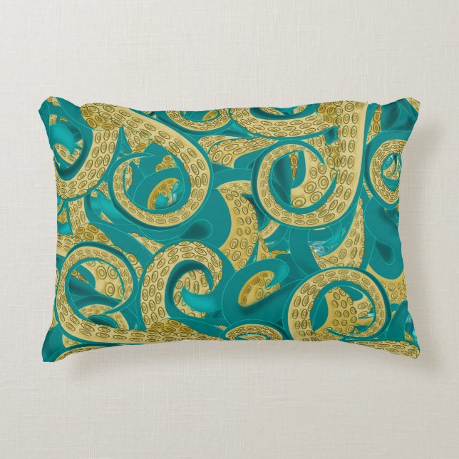 Almofada Decorativa Travesseiro de Ênfase Octopus (Frente)