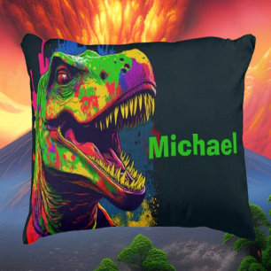 Almofada Decorativa Travesseiro de Ênfase para Crianças em Cute Dino T