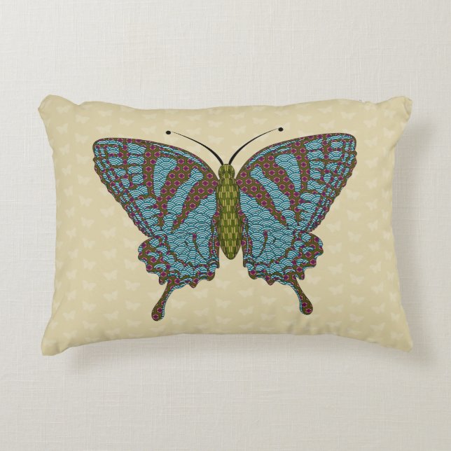 Almofada Decorativa Travesseiro de Ênfase Swallowtail Japonês (Frente)