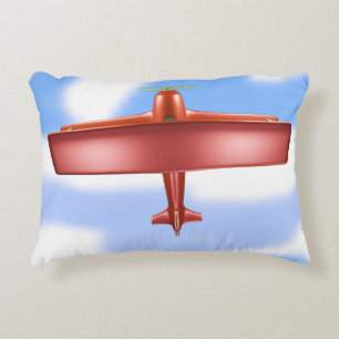 Almofada Decorativa Travesseiro de Ênfase Vermelha Voadora