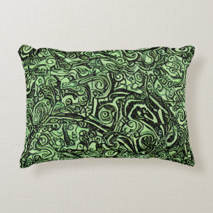 Almofada Decorativa Travesseiro de Êngma Verde