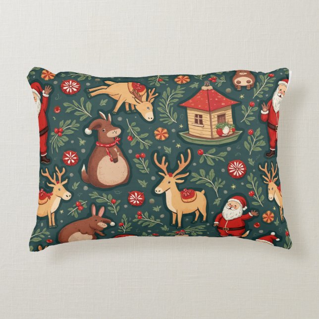 Almofada Decorativa Travesseiro de Natal (Frente)