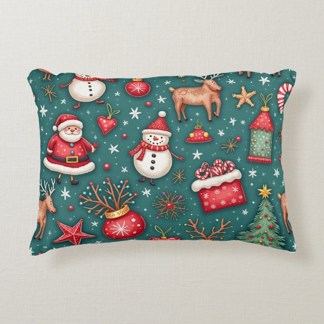 Almofada Decorativa Travesseiro de Natal (Frente)