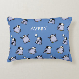 Almofada Decorativa Travesseiro de padrão de Pintinho Pinguin personal