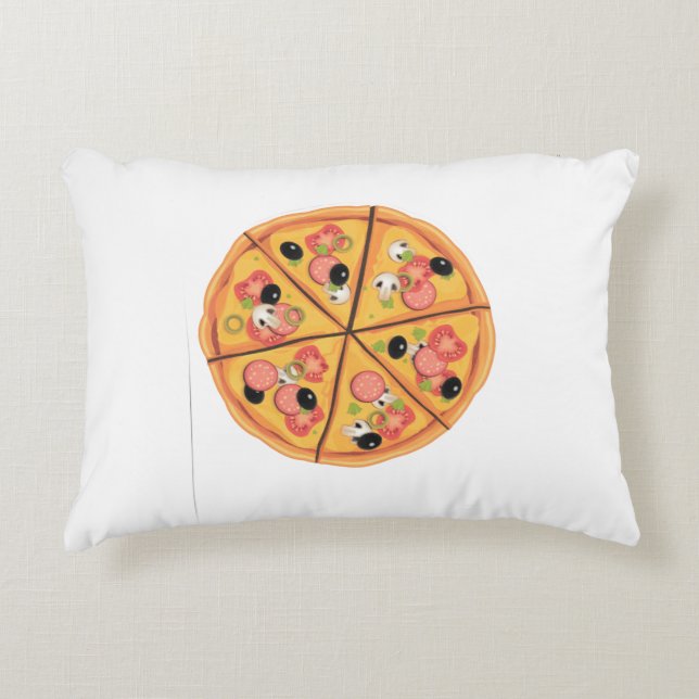 Almofada Decorativa Travesseiro de pizza (Frente)