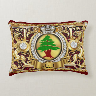 Almofada Decorativa Travesseiro de Presente com Ênfase no Líbano (Letr