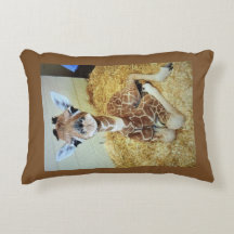 Travesseiro decorativo 12x16 Baby Giraffe