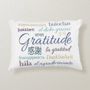 Almofada Decorativa Travesseiro decorativo da gratitude